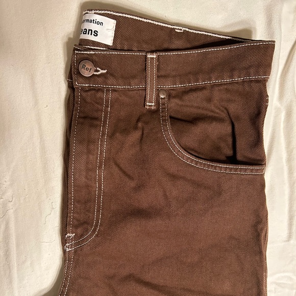 Reformation Jeans Chocolate Brown Cowboy Jeans size 31 - Picture 9 of 10